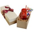 21 Oz. Mason Jar in a Gift Box with Gumballs
